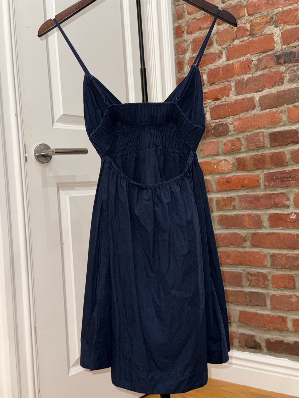Aritzia Babaton Navy Spaghetti-Strap Mini Dress - Picture 2 of 5